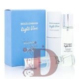 D&G LIGHT BLUE FOR WOMEN EDT 3x20ml