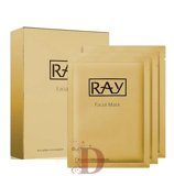 RAY Facial Mask Gold / Омолаживающая маска для лица с коллоидным золотом (10 штук)