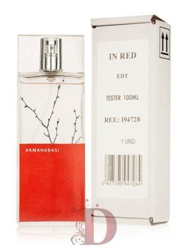 TESTER ARMAND BASI IN RED FOR WOMEN EDT 100ML