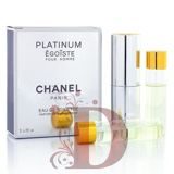 CHANEL EGOISTE PLATINUM FOR MEN EDT 3x20ml